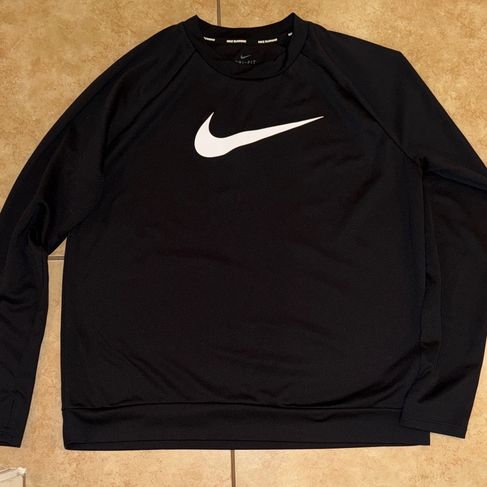 Nike Black Pullover with White Swoosh